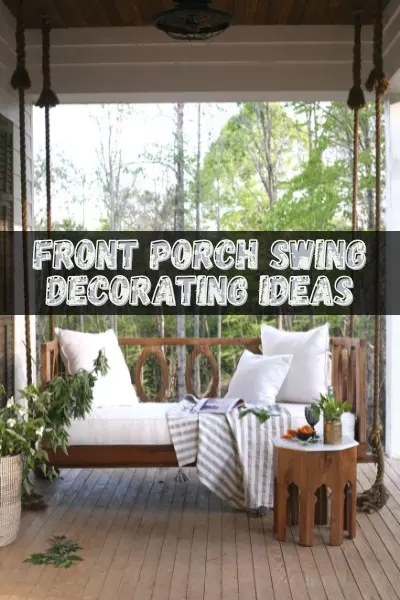 Front porch swing decorating ideas