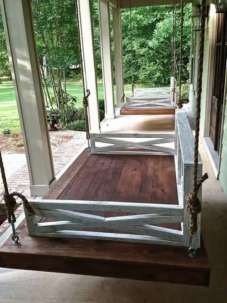 Porch swing bed plans