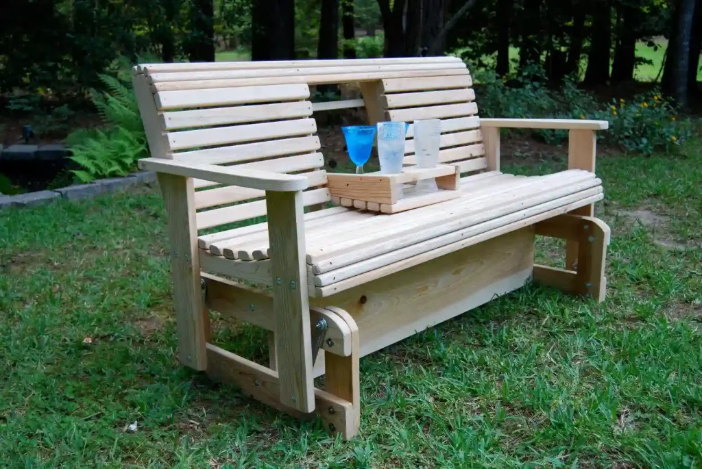 Wooden Porch Swing Glider
