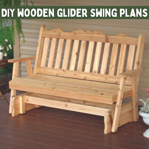DIY wooden glider swing plans