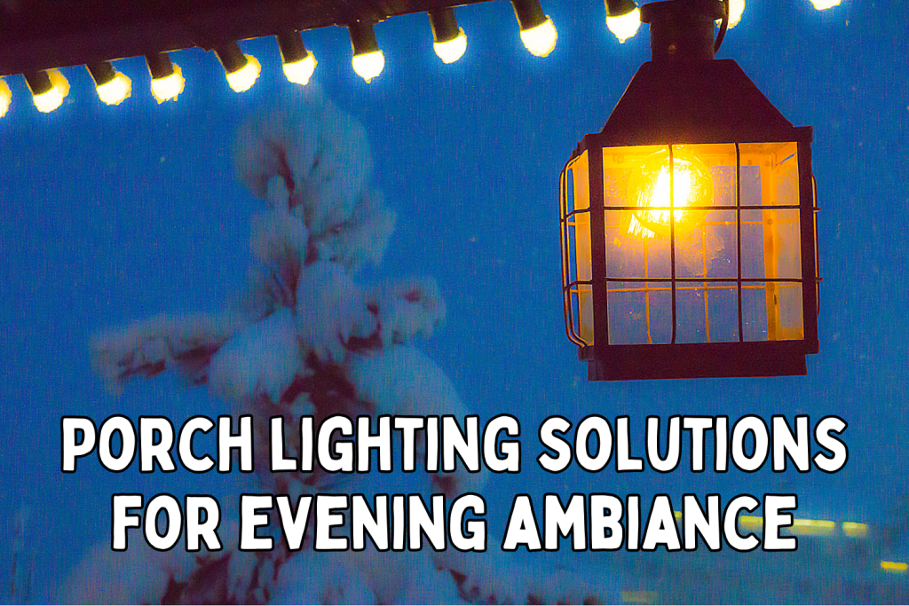 Porch lighting solutions for evening ambiance