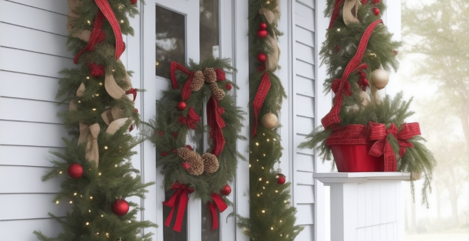 What Are the Best Christmas Porch Decorating Ideas with a Simple Farmhouse Touch?