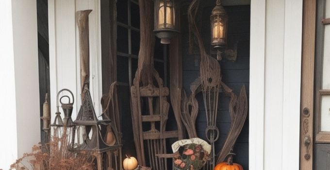 Farmhouse-Inspired Halloween Porch Decorating Ideas: A Spooky Yet Cozy Transformation 🎃🏡