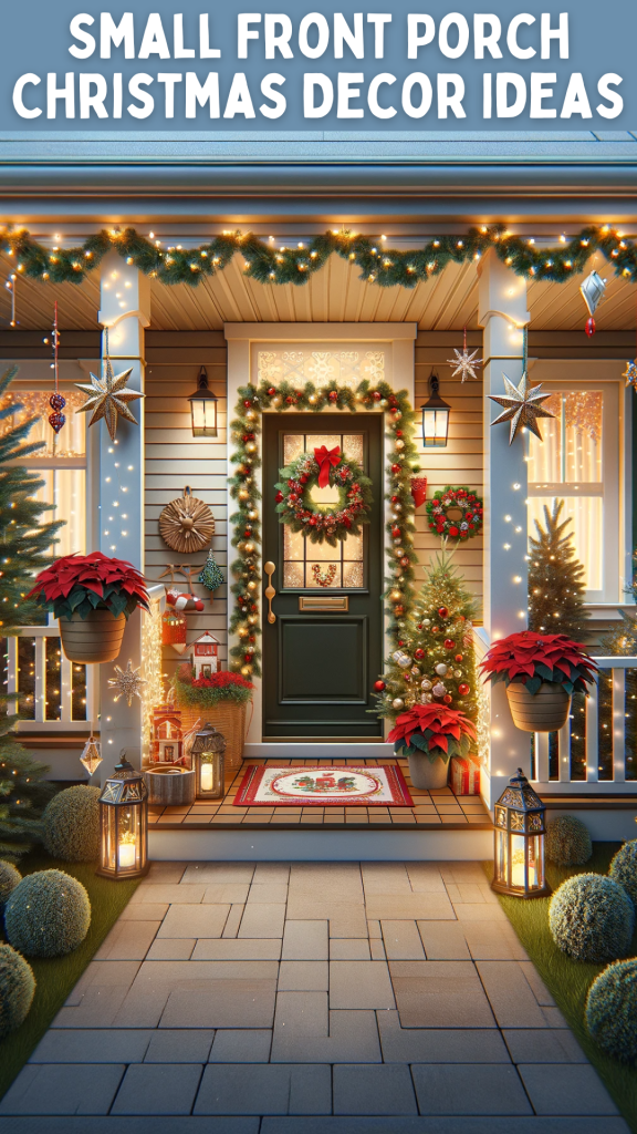 Small Front Porch Christmas Decor Ideas