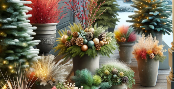 Winter Porch Pots: Transform Your Outdoor Space into a Winter Wonderland