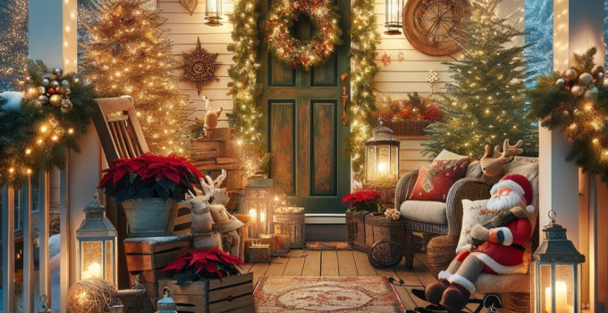 Transform Your Outdoor Porch into a Festive Wonderland with These Unique Christmas Decor Ideas