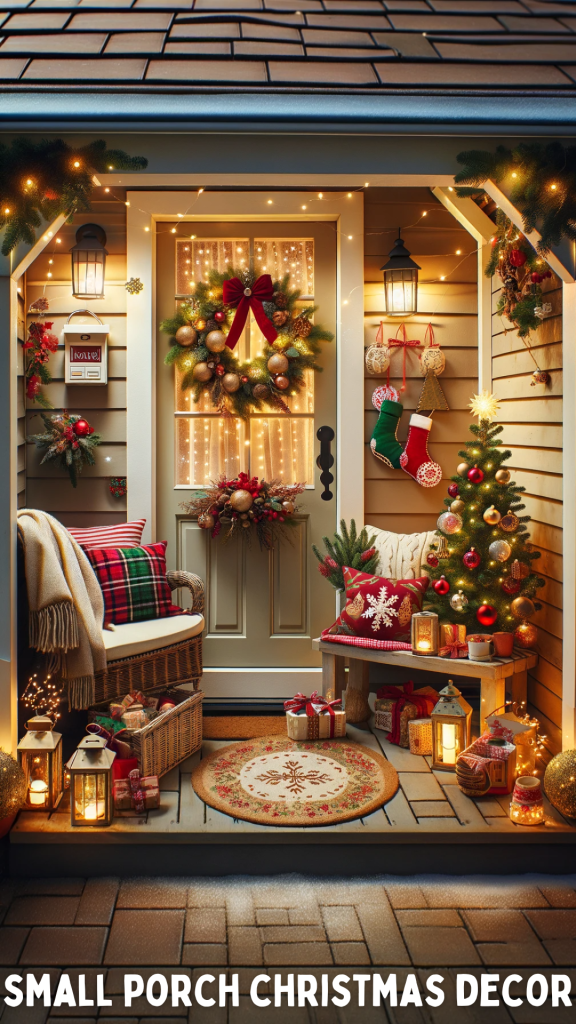 small porch christmas decor