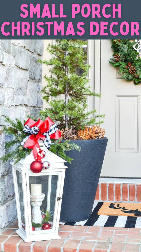 small porch christmas decor