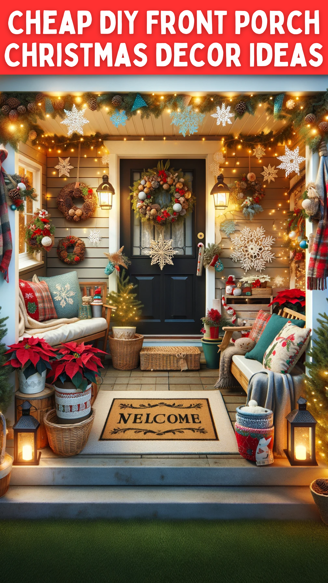 Affordable DIY Front Porch Christmas Decor Ideas to Enchant Your Guests ...