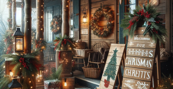 Transform Your Porch with Farmhouse Christmas Leaners: A Festive Guide