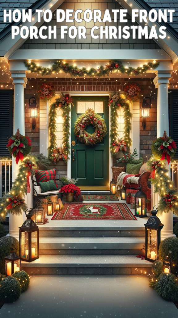 How to decorate front porch for christmas