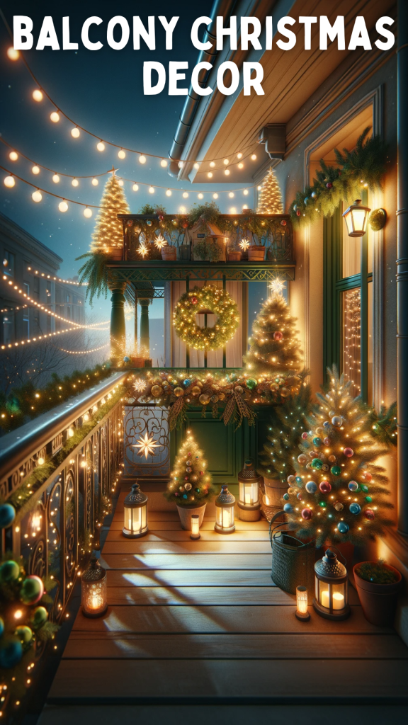 balcony christmas decor