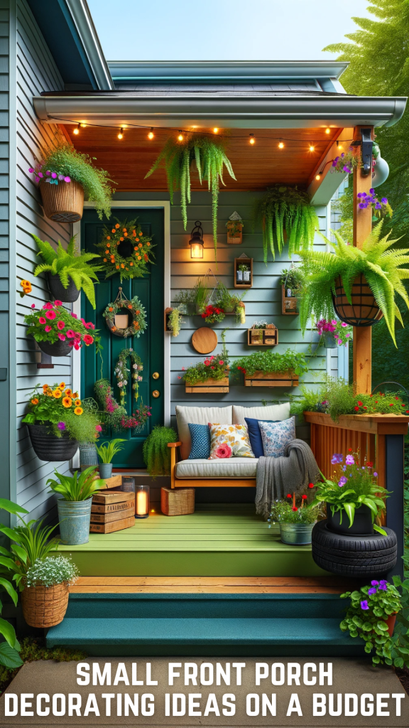 small front porch decorating ideas on a budget