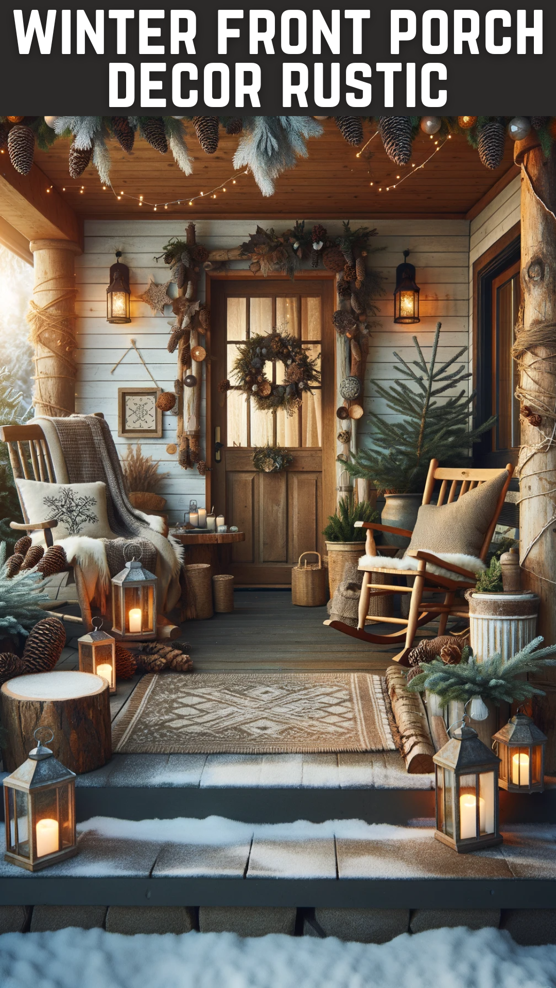 Transform Your Winter Front Porch into a Rustic Wonderland ...