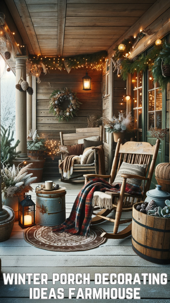 winter porch decorating ideas farmhouse