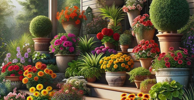 Transform Your Front Porch with Stunning Flower Pots: Secrets to Boost Your Home’s Curb Appeal!