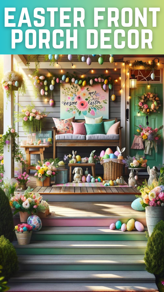 easter front porch decor
