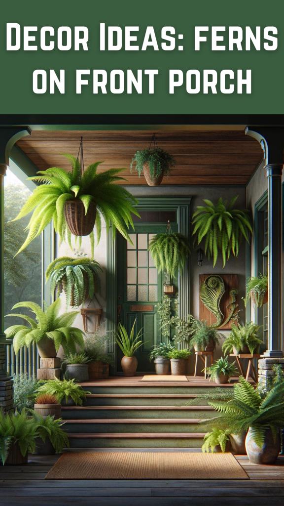 Decor Ideas ferns on front porch