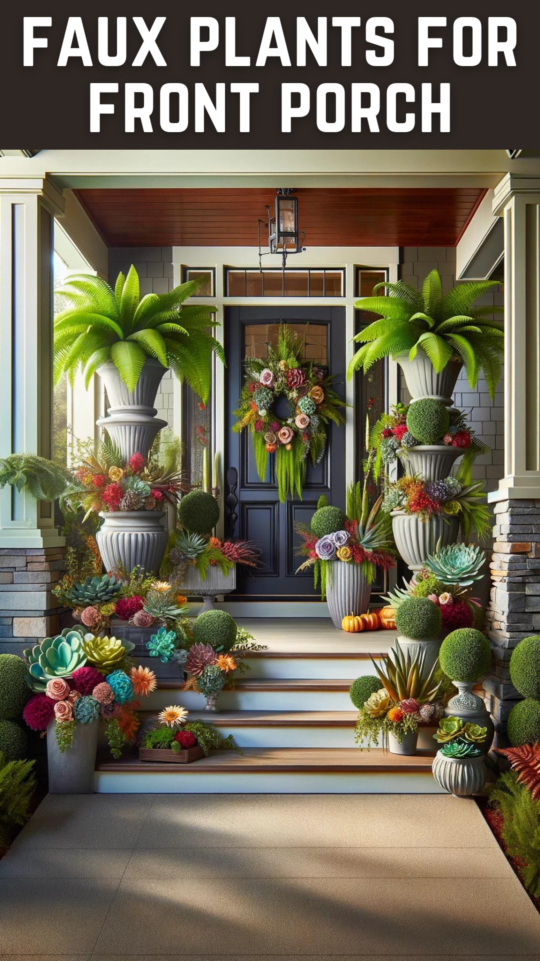 Unlock the Secret to a Welcoming Home with Faux Plants for Your Front ...