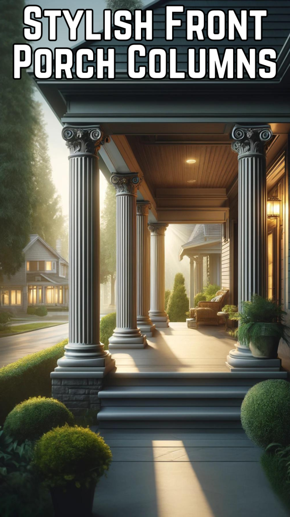 Stylish Front Porch Columns