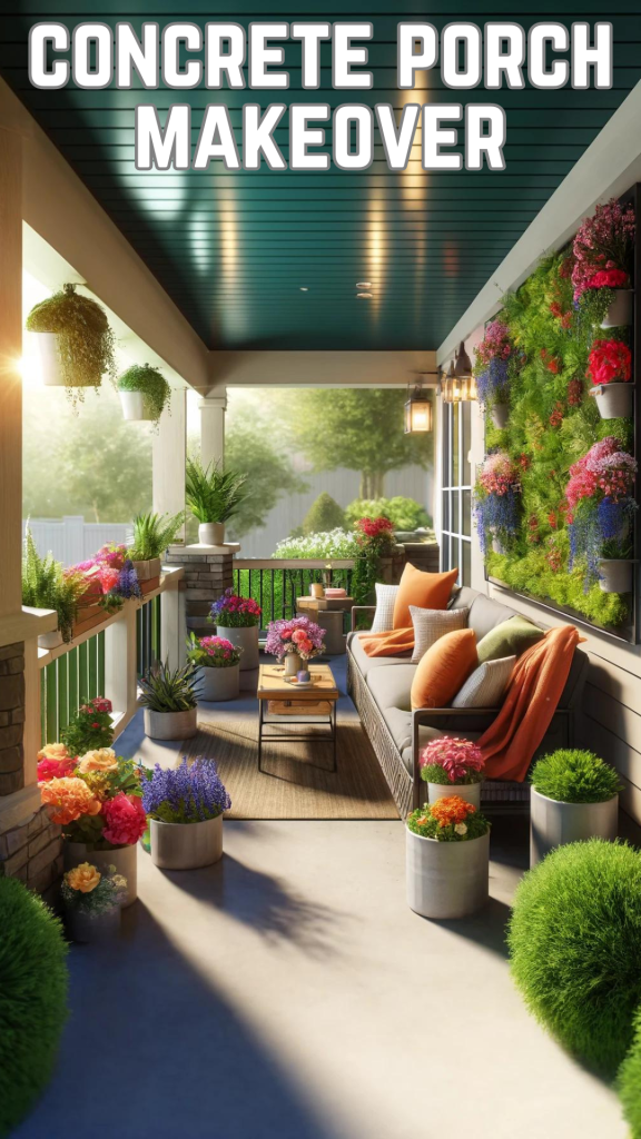 concrete porch makeover