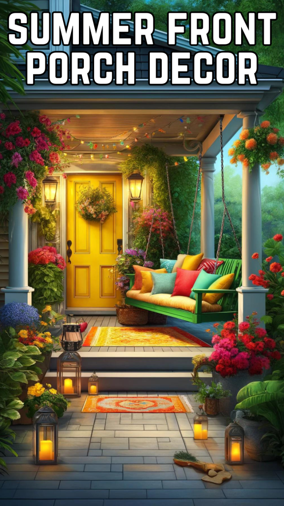 summer front porch decor