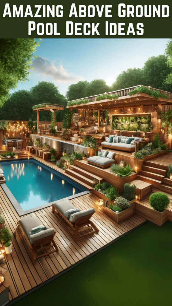 Amazing Above Ground Pool Deck Ideas