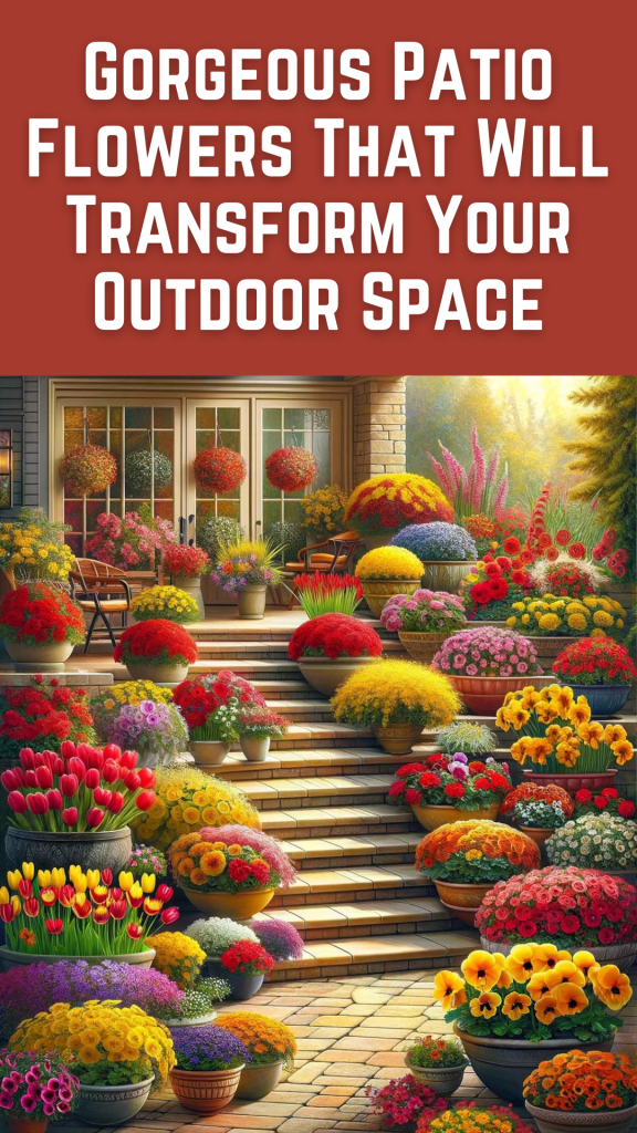 Gorgeous Patio Flowers That Will Transform Your Outdoor Space