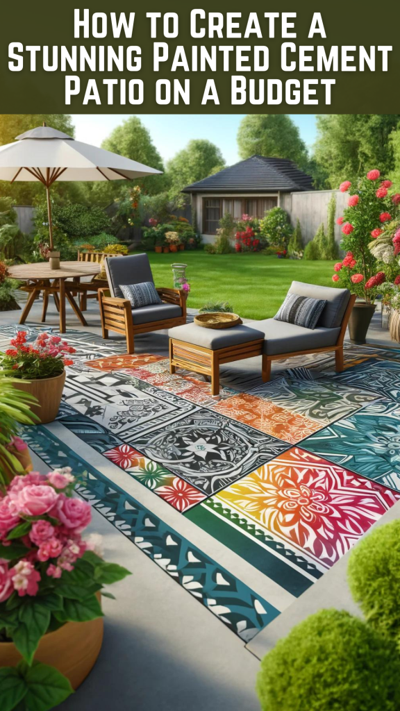 How to Create a Stunning Painted Cement Patio on a Budget