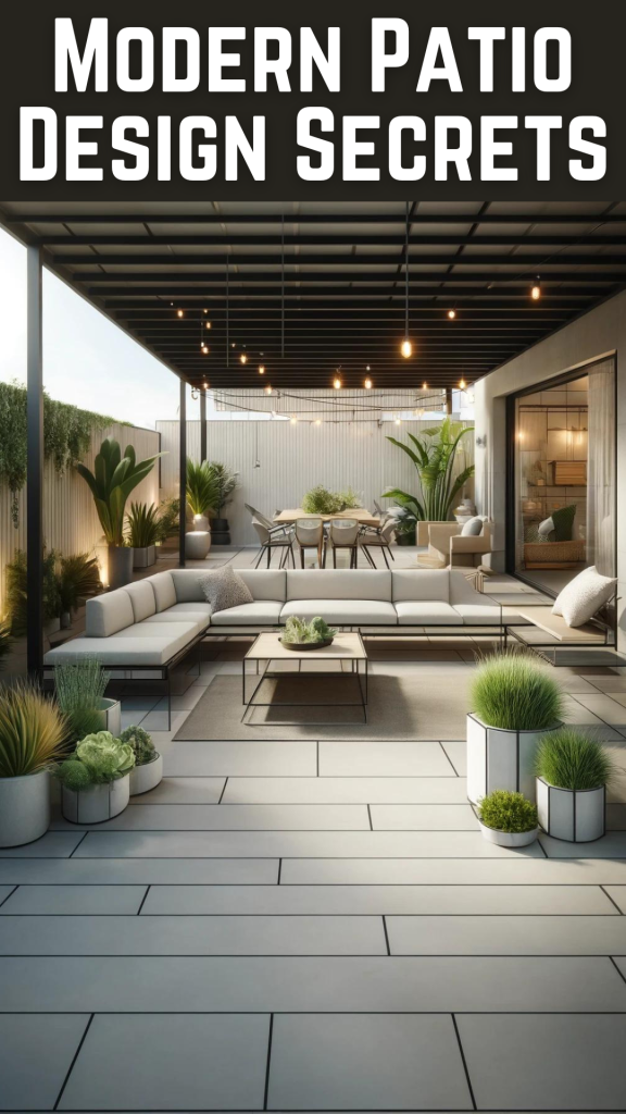 Modern Patio Design Secrets