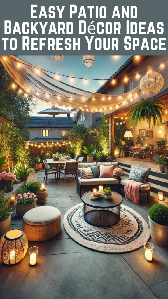 Easy Patio and Backyard Décor Ideas to Refresh Your Space