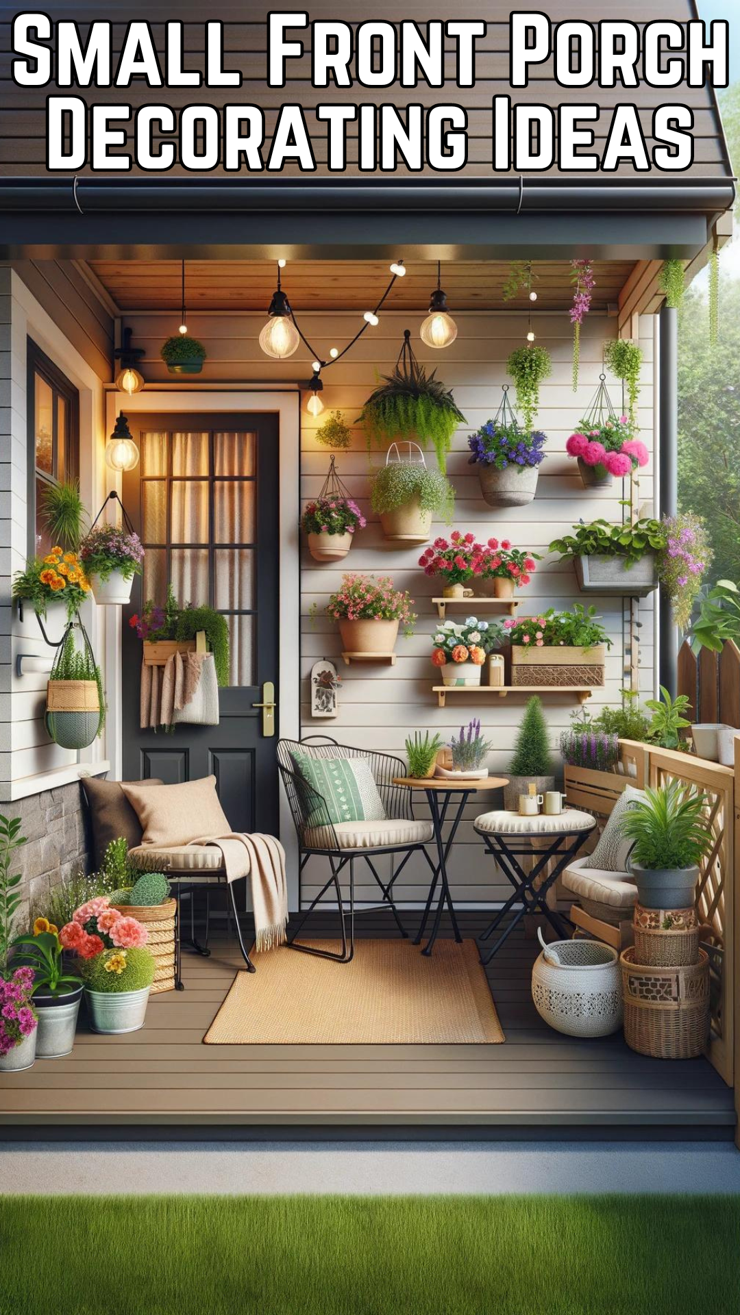 Charming and Stylish Small Front Porch Decorating Ideas - Dekorationsideen