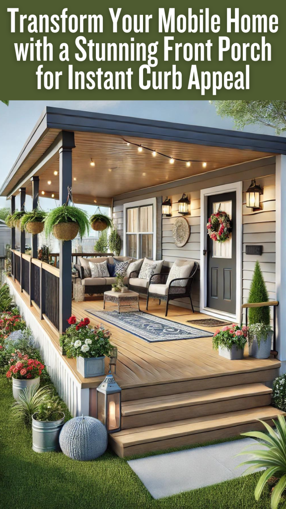 Transform Your Mobile Home with a Stunning Front Porch for Instant Curb Appeal