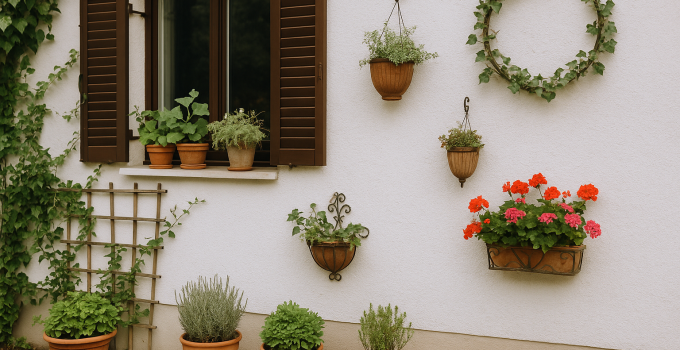 Atemberaubende Ideen für Hauswand Deko außen mit Pflanzen die deinen Garten verzaubern