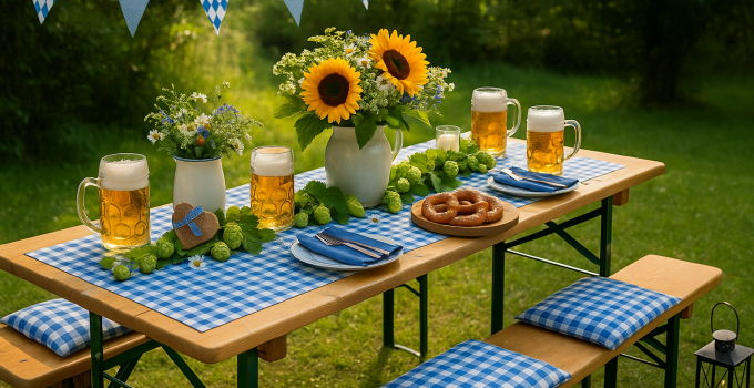 Biertisch dekorieren zum Oktoberfest diese genialen Ideen lassen deine Gäste staunen