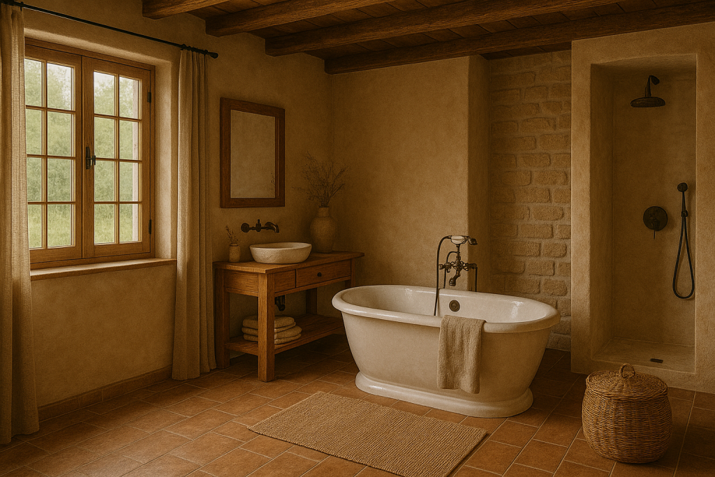 🚿 Badezimmer rustikal dekorieren – Wellness trifft Bauernhausstil
