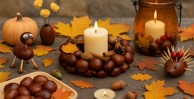 Kastanien Deko Herbst Selber Machen – So verwandelst du einfache Kastanien in traumhafte Herbstmagie 🍂