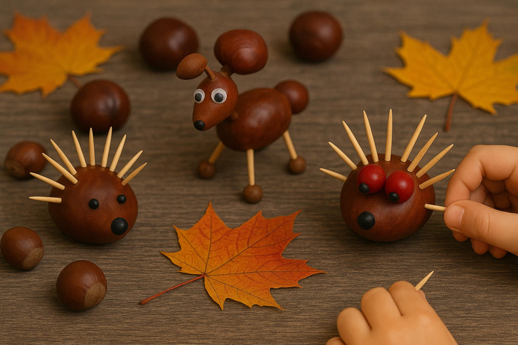 🍁 Kastanien Deko Herbst Selber Machen mit Kindern
