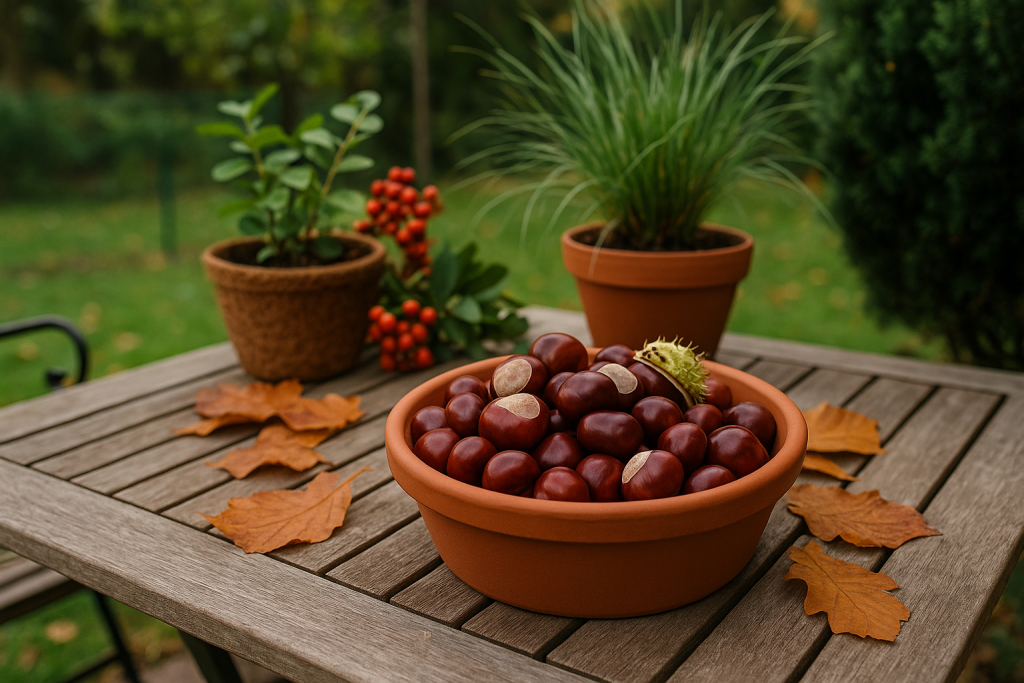🍃 Kastanien Deko Herbst Selber Machen für Garten & Balkon