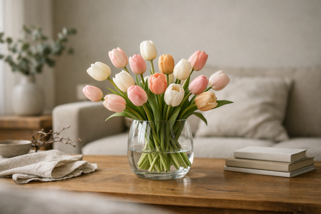 Die 3 besten Ideen Tulpen in Vase dekorieren die dein Zuhause sofort edler wirken lassen