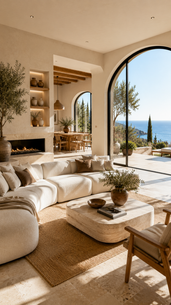 🥈 Platz 2 Moderne mediterrane Einrichtung mit minimalistischem Luxus