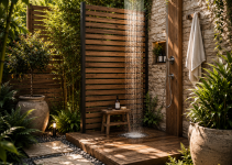 Die 3 besten Gartendusche Ideen Sichtschutz die deinen Garten sofort luxuriöser wirken lassen