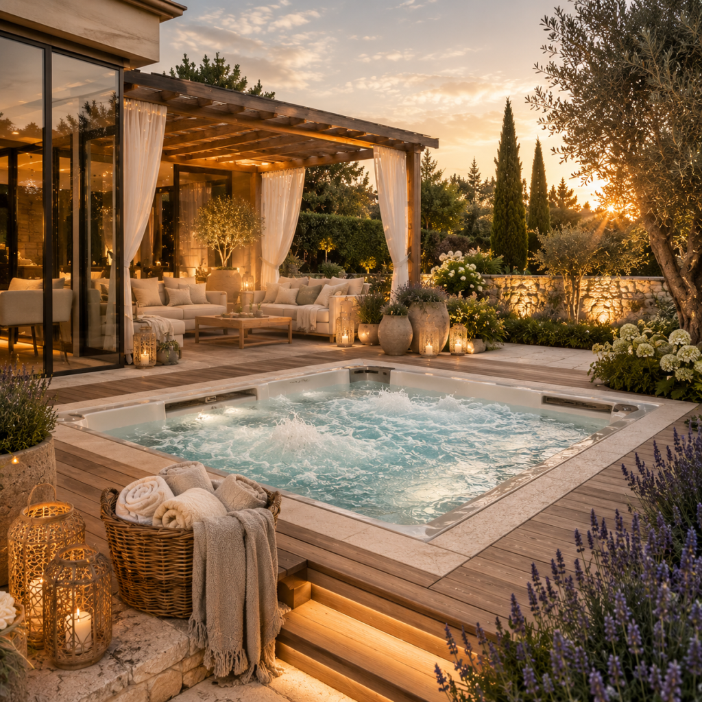 Die 3 schönsten Whirlpool Ideen die jeden Garten in eine private Wellnessoase verwandeln