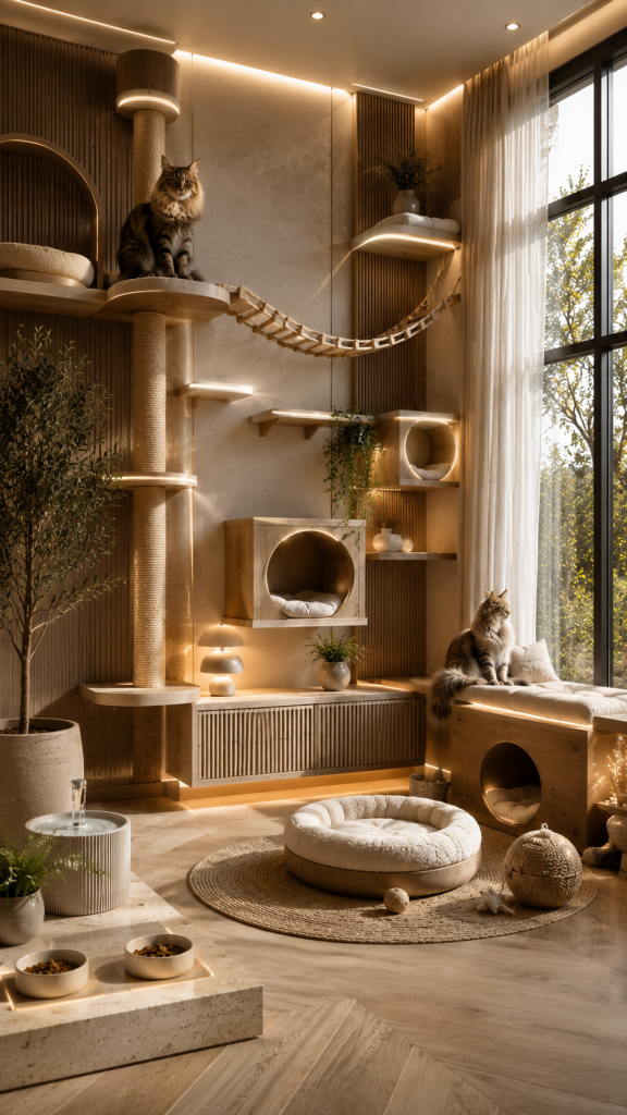 Platz 2 Modernes Boutique Katzenzimmer mit luxuriöser Ausstattung 🏡