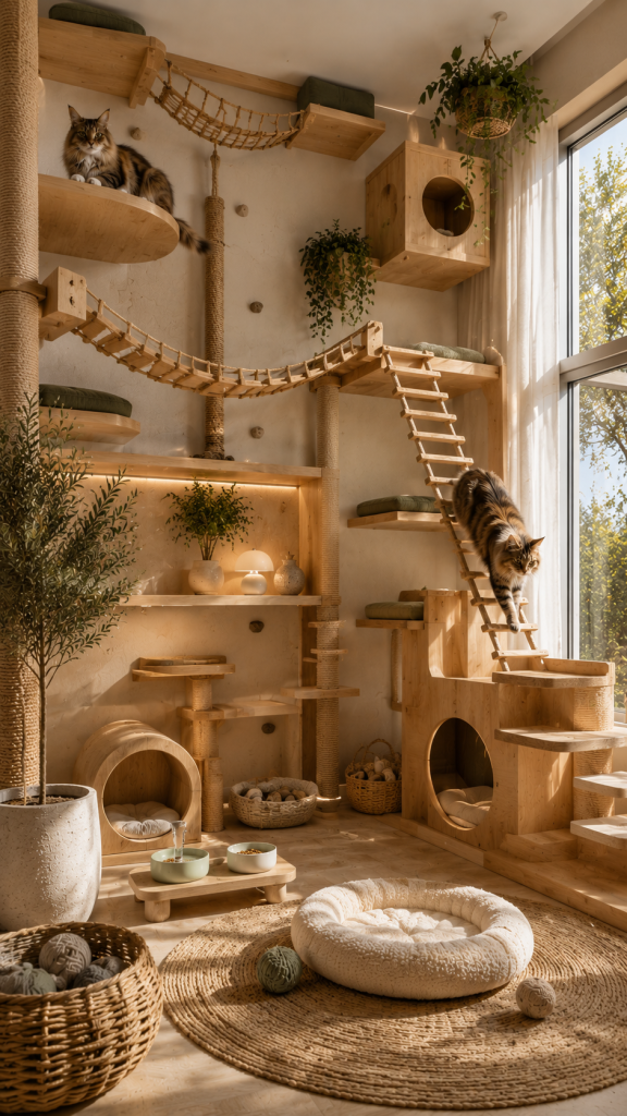 Platz 3 Abenteuer Katzenzimmer mit mehreren Ebenen 🪜