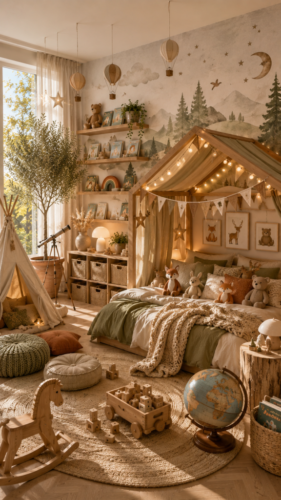🥈 Platz 2 Fantasievolles Kinderschlafzimmer mit Abenteuercharakter