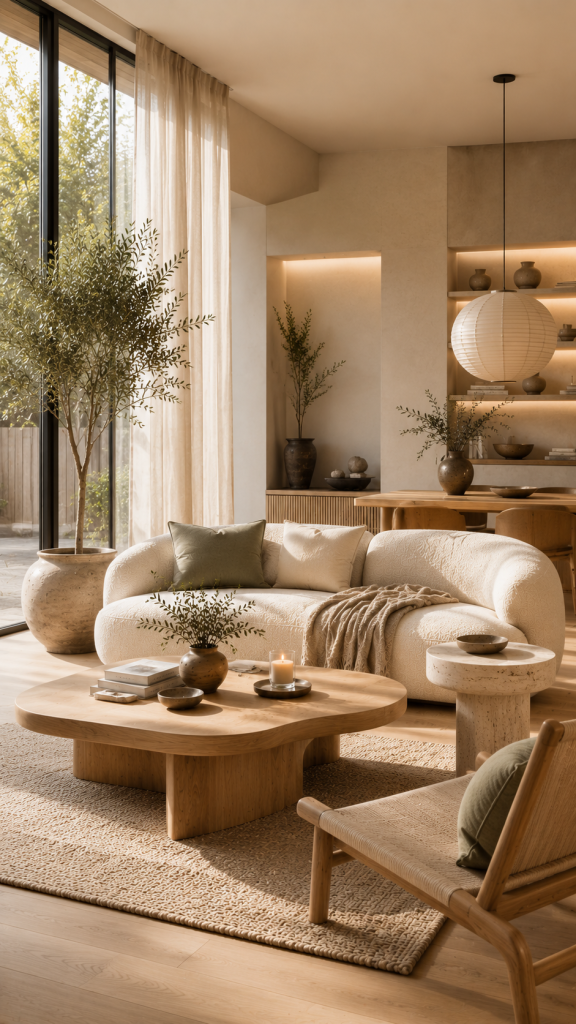 🥈 Platz 2 Moderner Copenhagen Room mit Japandi Einflüssen