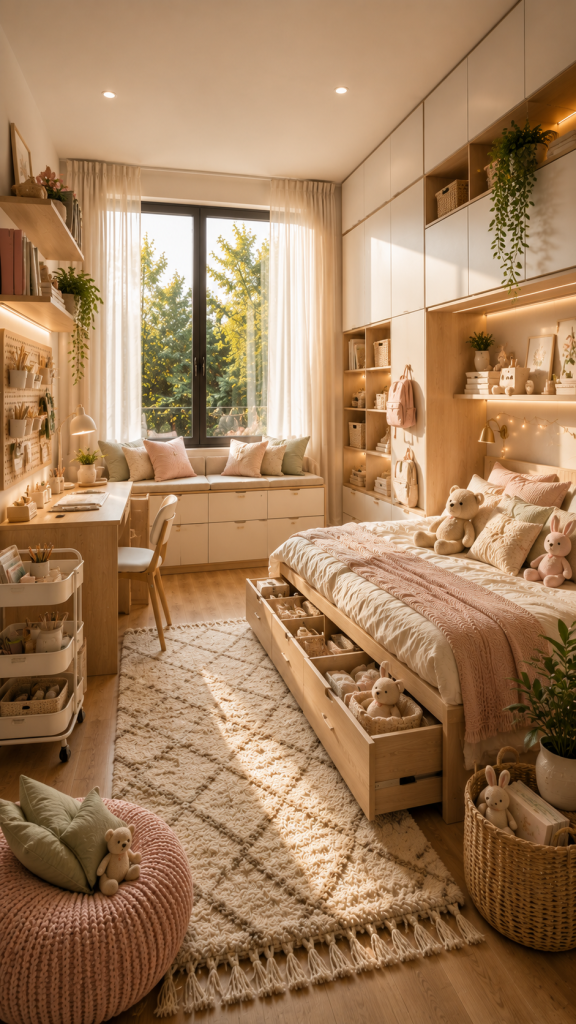 🥉 Platz 3 Modernes Kinderzimmer mit cleveren Stauraumlösungen