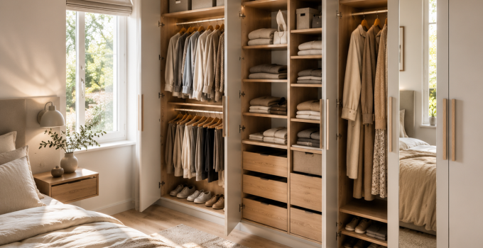 Die 3 besten Kleiderschrank platzsparend Ideen die selbst kleine Schlafzimmer überraschend groß wirken lassen