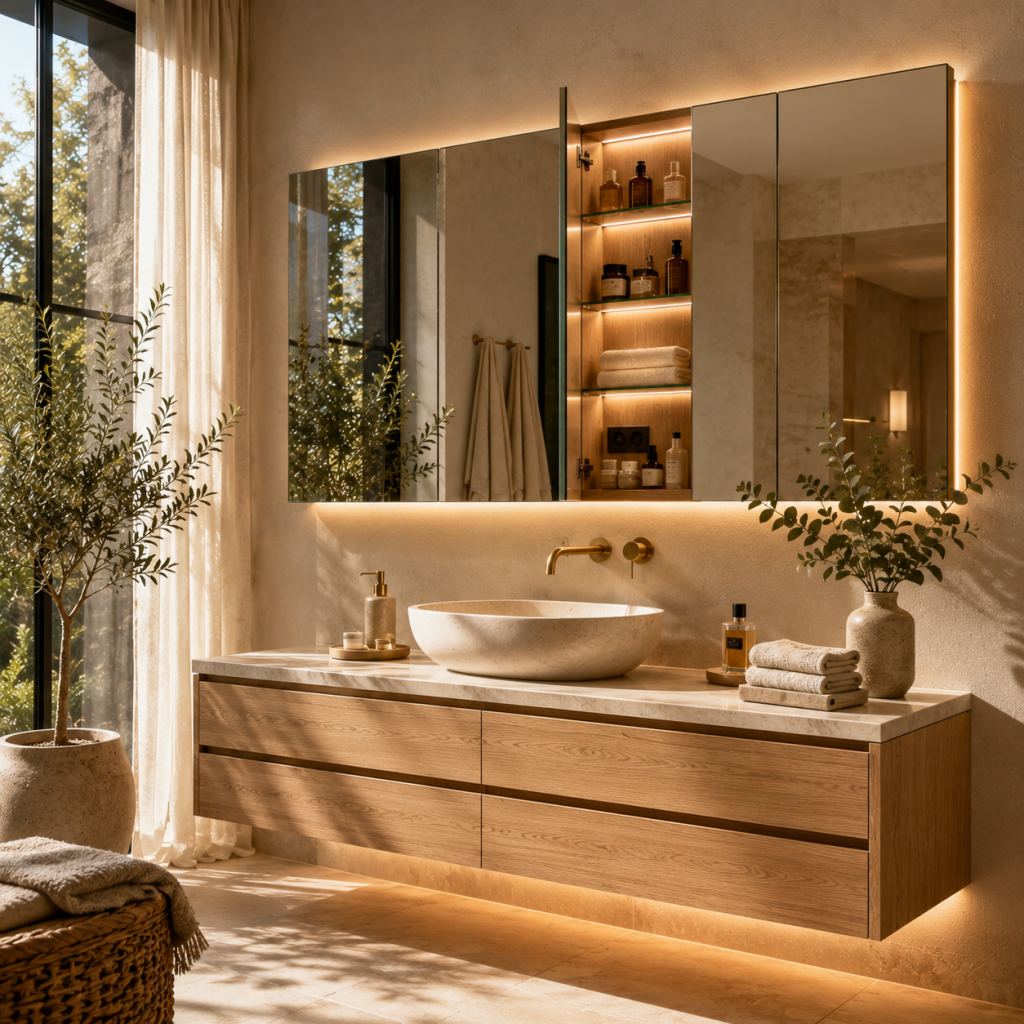 Die 3 besten Spiegelschrank Badezimmer Ideen die jedes Bad sofort hochwertiger wirken lassen